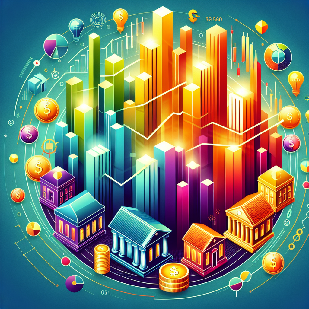 A professional and vibrant illustration depicting a diverse financial portfolio, featuring various asset classes like stocks, bonds, real estate, and commodities, blended in an engaging and educational style.