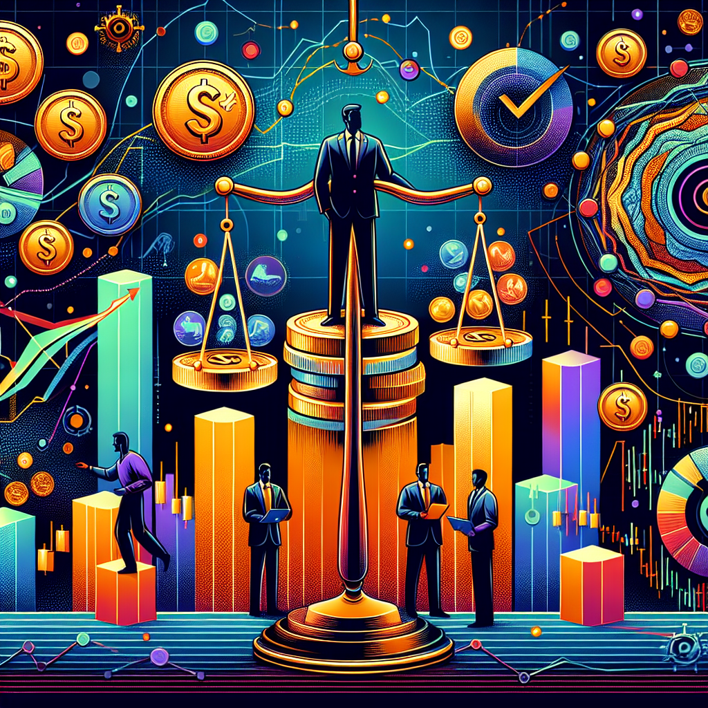 A professional and vibrant illustration depicting five distinct profit-taking methods in day trading, featuring visual representations of strategies like trailing stop-loss, scaling out, and risk-reward ratio, set against a background of a bustling stock market environment.